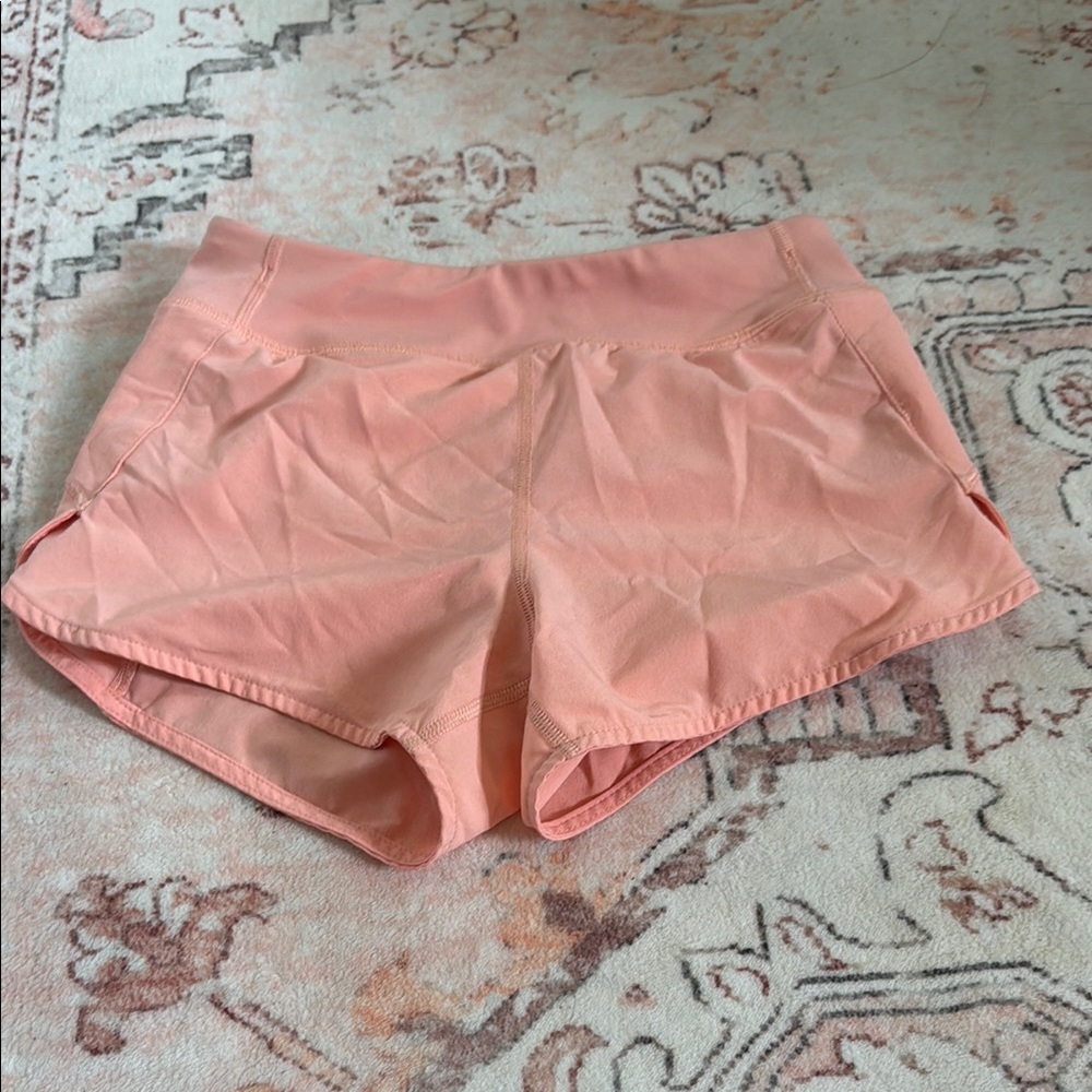 Athleta light orange shorts